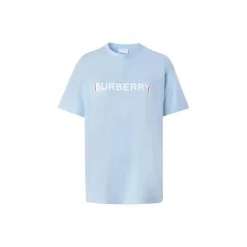Burberry SS22 Women's Logo Crewneck Short Sleeve T Shirt 'Light Blue'