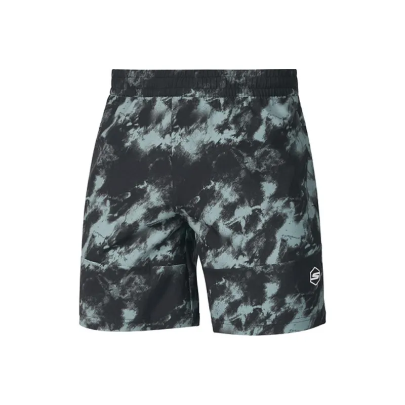 Skechers Casual Shorts Men Light Ink Black All Over Print-0