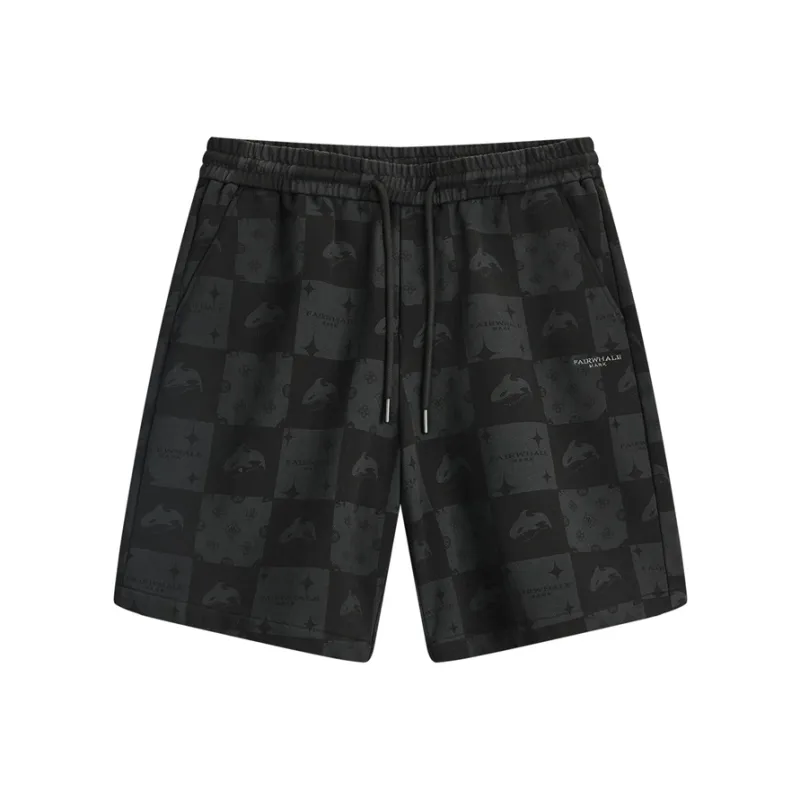 FAIRWHALE Casual Shorts Unisex Black-0