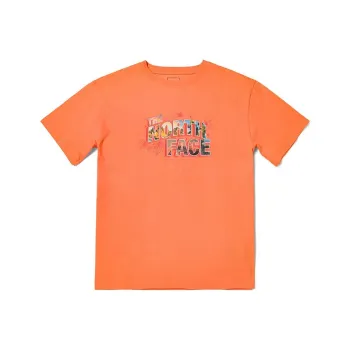 THE NORTH FACE Drop Shoulder Sleeve T Shirt Women's Orange