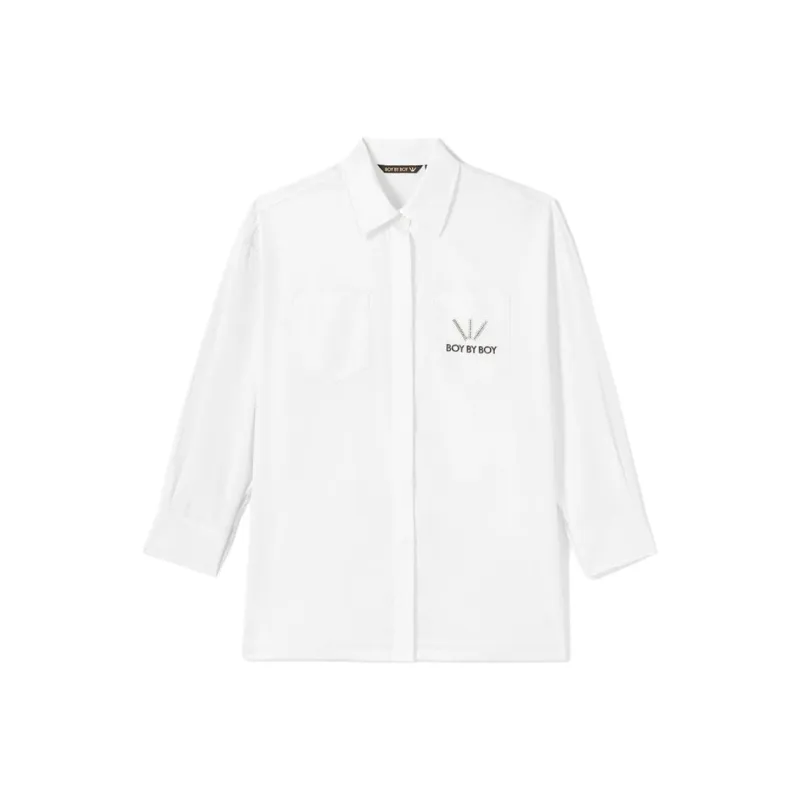 BOY BY BOY Shirts Women's White-0