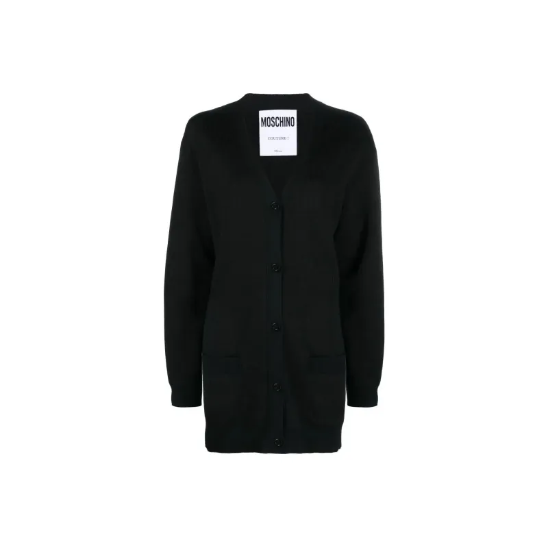 MOSCHINO V neck Virgin wool Cardigan-0