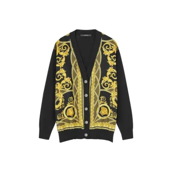 VERSACE La Coupe Des Dieux Button Up Cardigan