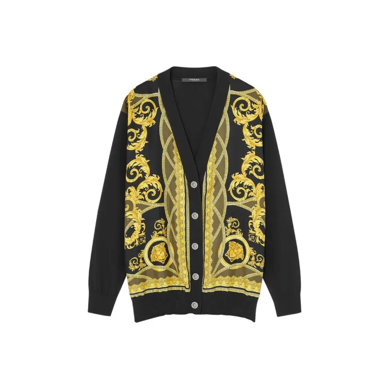 VERSACE La Coupe Des Dieux Button Up Cardigan-0