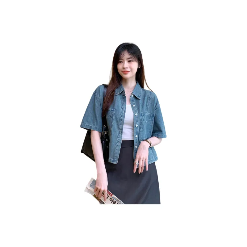 Tonlion Shirt Women's Denim Blue-0