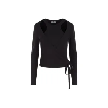 GANNI T Shirts Women's Black