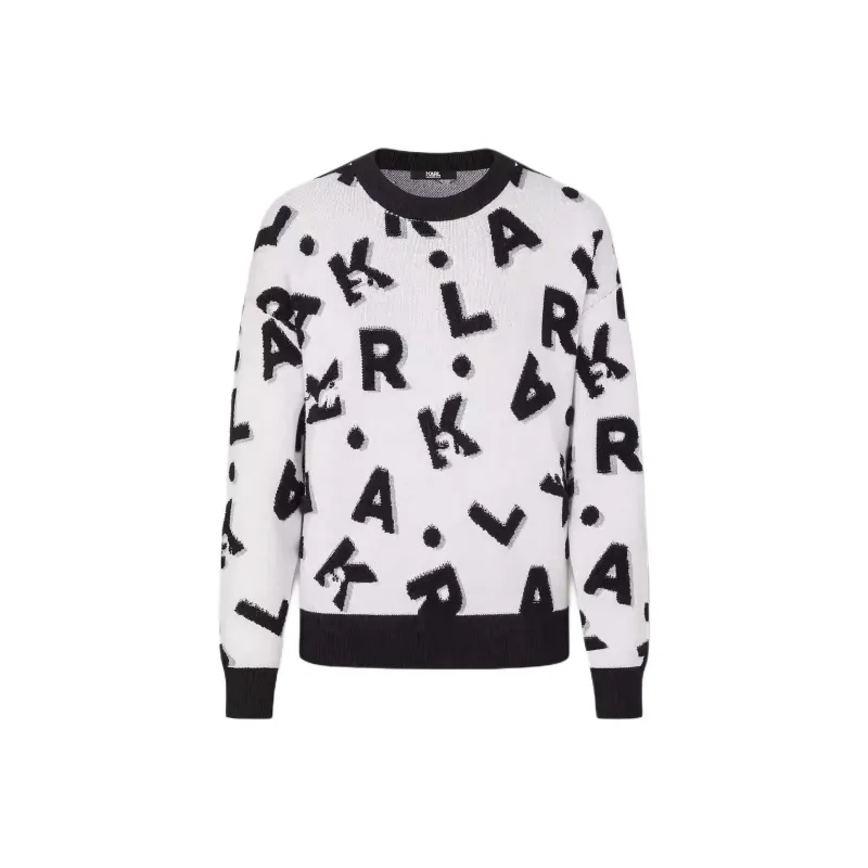KARL LAGERFELD FW23 Sweater Women's Black White-0