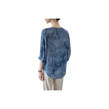 To The West SS24 Shirt Women's Denim Blue