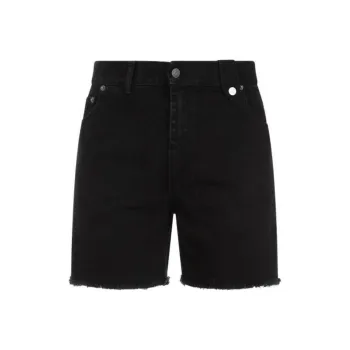 EGONLAB. Frayed hem Denim Shorts