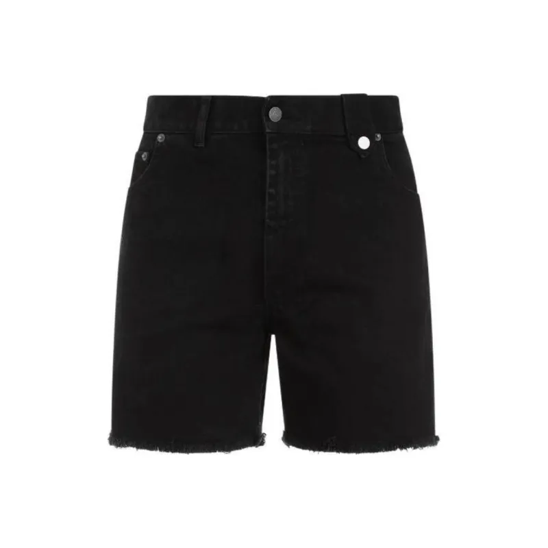 EGONLAB. Frayed hem Denim Shorts-0