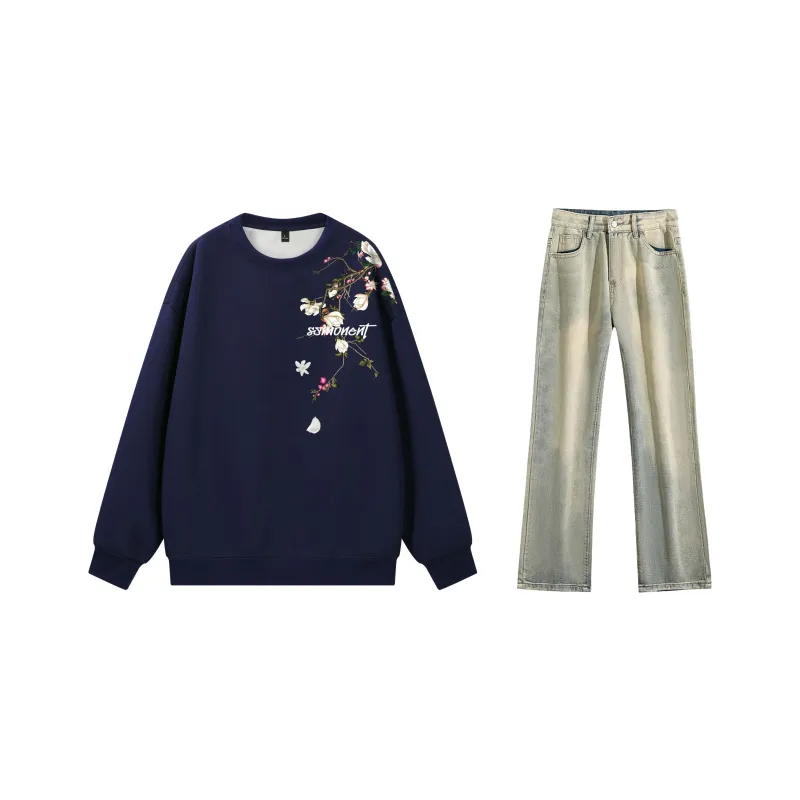 SUNSETMONENT Sweatshirt Set Unisex-34