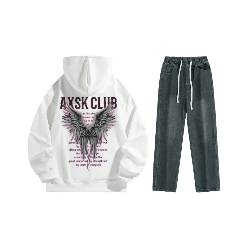 A.X.S.K Sweatshirt Sets Unisex-132