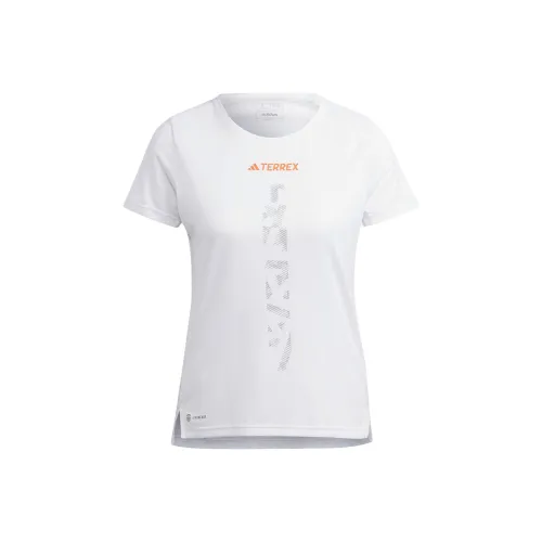 concrete TERREX Agravic Trail Women's Running Tee White