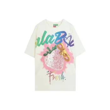 LALABOBO Drop Shoulder Sleeve T Shirt Women's