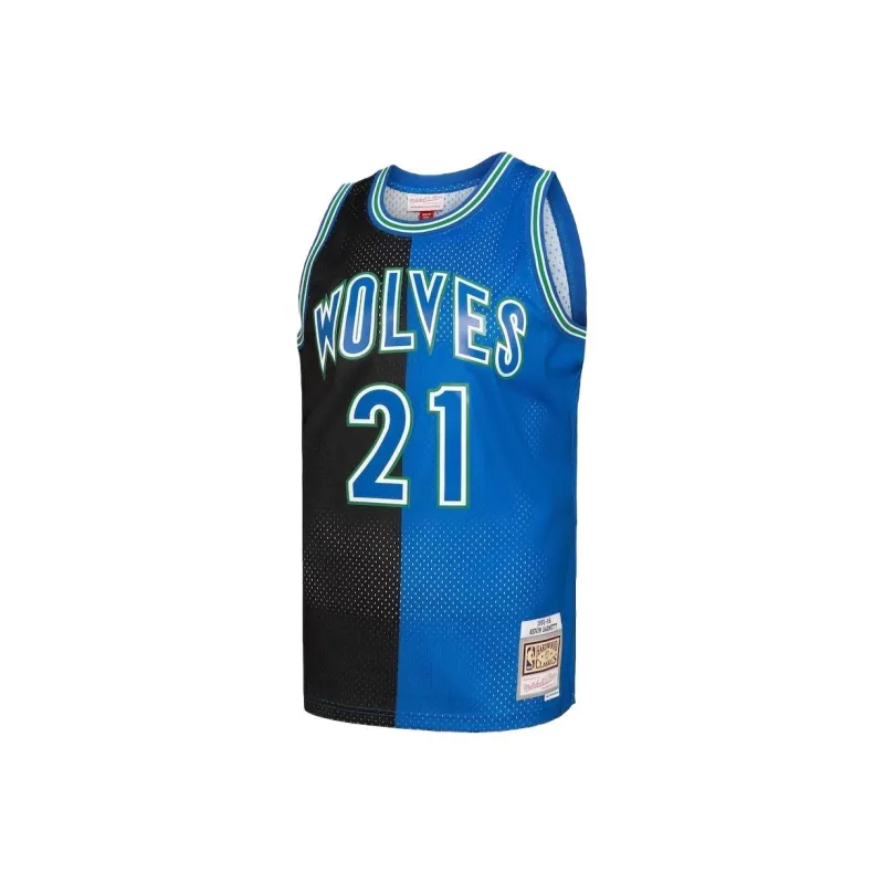 Mitchell & Ness 'NBA Timberwolves 1995 Kevin Garnett' Split Swingman Basketball Jersey-0