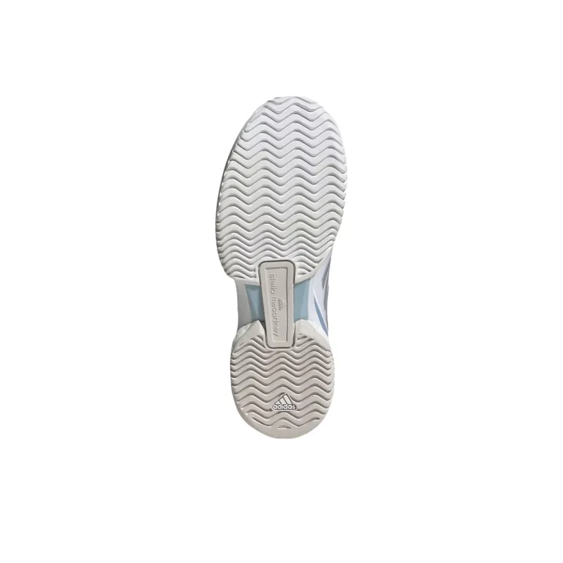 Adidas Stella McCartney X Women's Court 'White Silver Metallic Wonder Blue' Women's-3