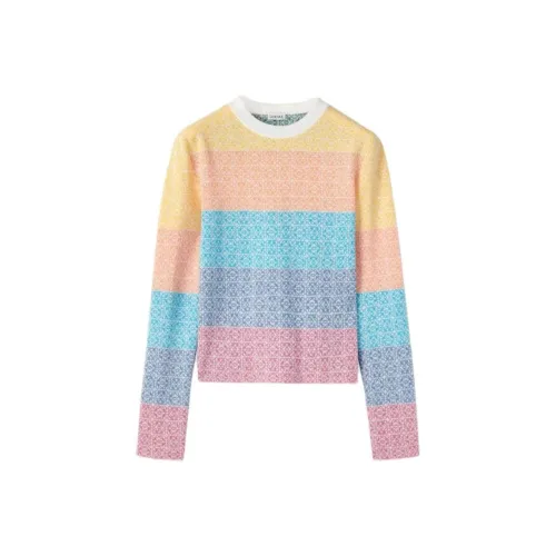 LOEWE Anagram Jacquard Sweater 'Multicolor/Ecru'