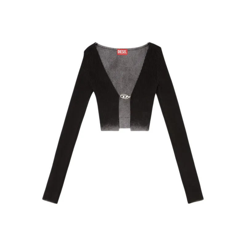 DIESEL M Latina Ribbed Cotton Crop Top-0