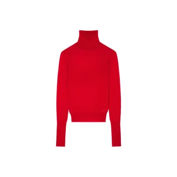 Givenchy Draped Open Back Sweater 'Vermillon'