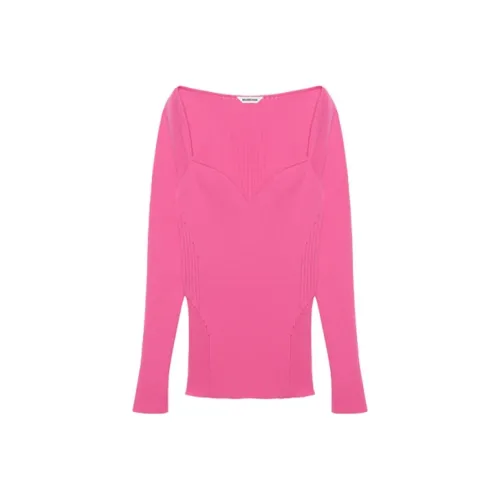 Balenciaga Sweetheart Neckline Knit Top