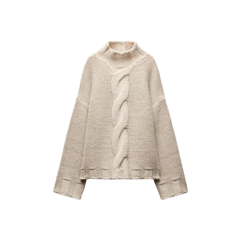 ZARA Sweater Women's Natural Color-0