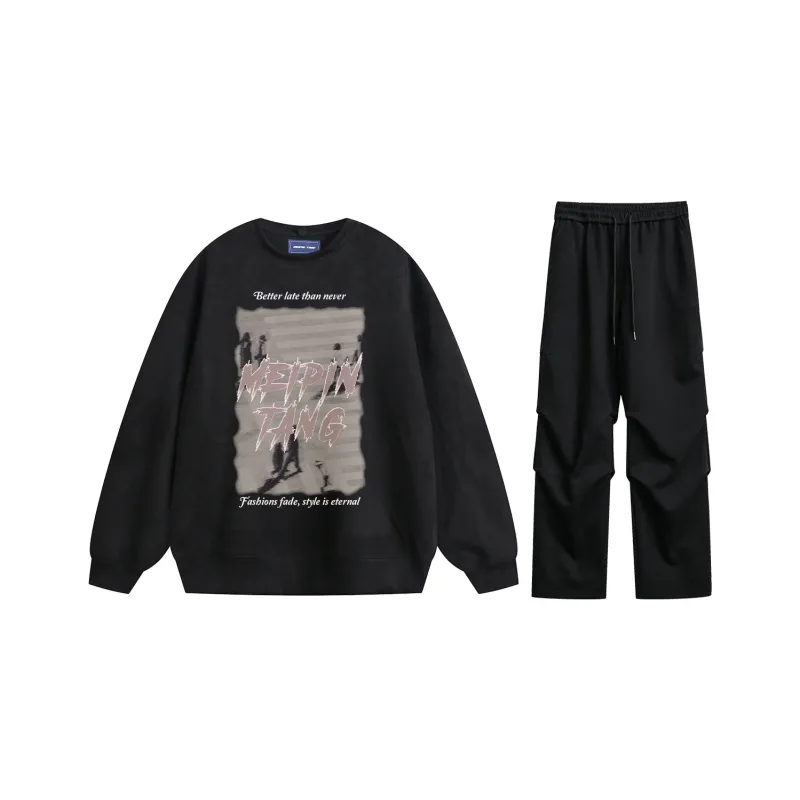MEIPIN TANG Sweatshirt Set Unisex-14