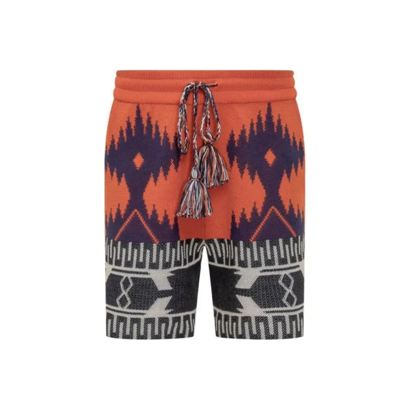Alanui Icon Jacquard Bermuda Shorts-0