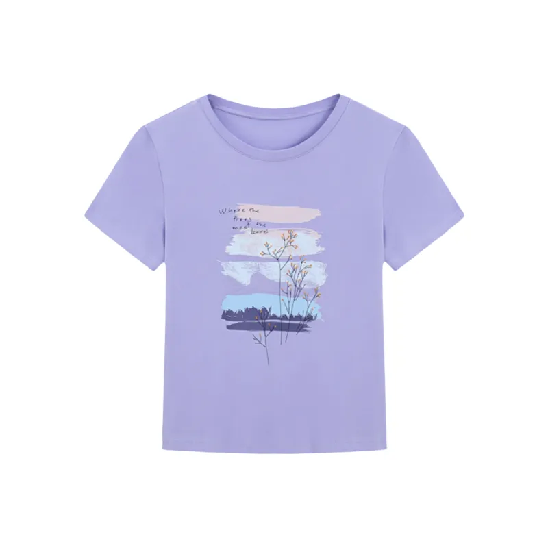 LUYOUYE T Shirt Women's Wisteria Purple-0
