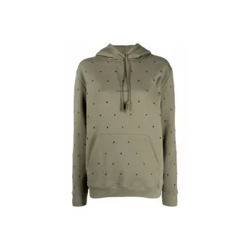 SAINT LAURENT Eyelet embellished Hoodie