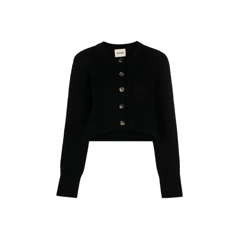 KHAITE Lavan Cardigan 'Black'-0
