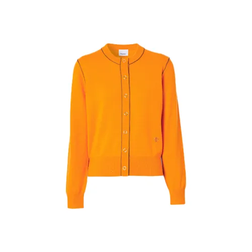 Burberry Fitted Knitwear Women's Deep Orange