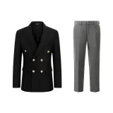 Clothing Sets (Black Suit+Dark Gray Suit Pants)
