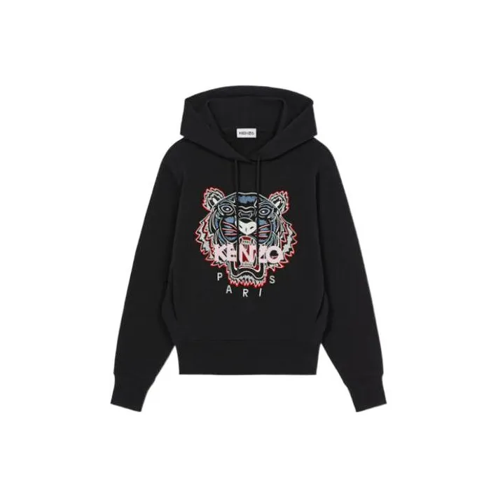 KENZO Classic Tiger Head Sweatshirts Women's Black-0
