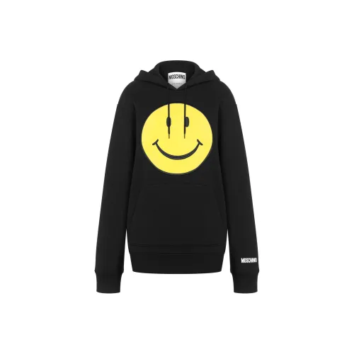 MOSCHINO Smiley Printed Drawstring Hoodie