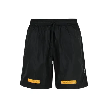 OFF WHITE Logo Patch Drawstring Swimming Shorts