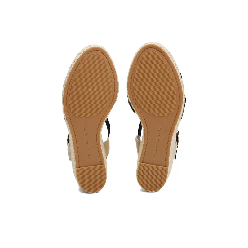 Tommy Hilfiger One Strap Sandals 10.2cm Women's Black-5