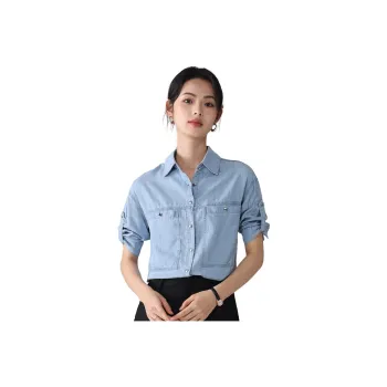 Love Elaine Shirts Women's Blue