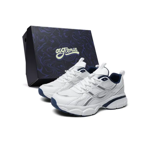 OUGLEMEN Cushioning, Slip Resistant, Abrasion Resistant Coverage Low Top Chunky Sneakers Unisex Box Included