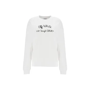 OFF WHITE Crewneck Long Sleeved Sweatshirt