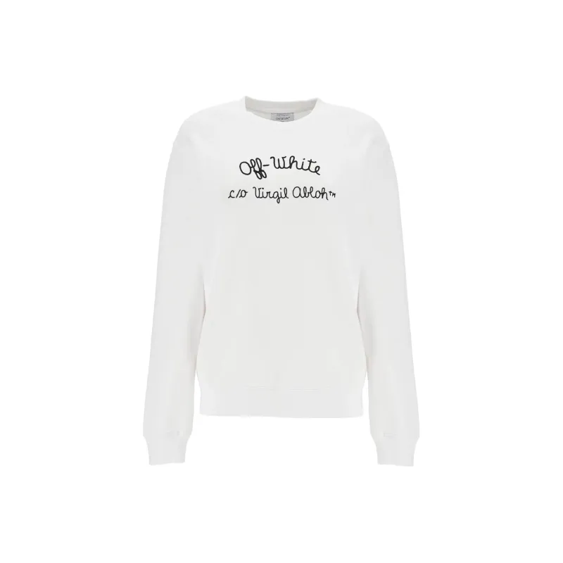 OFF WHITE Crewneck Long Sleeved Sweatshirt-0