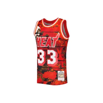 NBA x Mitchell & Ness Miami Heat Alonzo Mourning Basketball Jerseys Men's Red