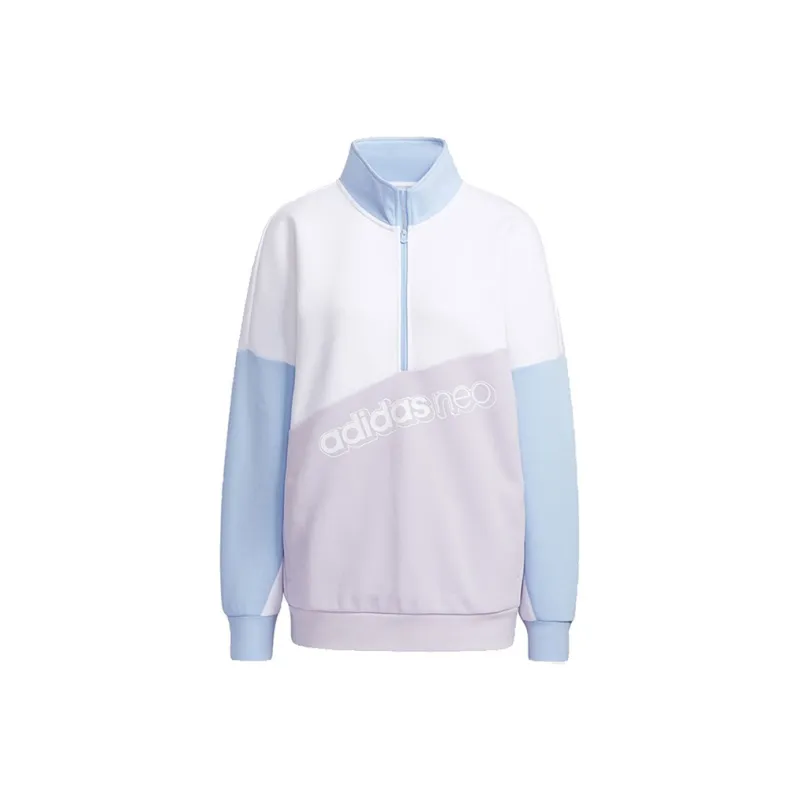 Adidas Neo Sweatshirt Women's Blue White Purple Multicolor-0