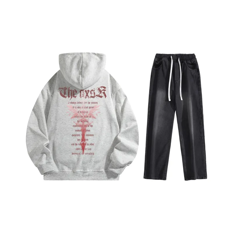 A.X.S.K Sweatshirt Sets Unisex-36