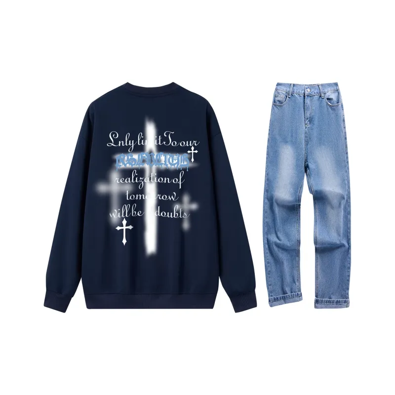 VniVerseVClub Sweatshirt Set Unisex-12