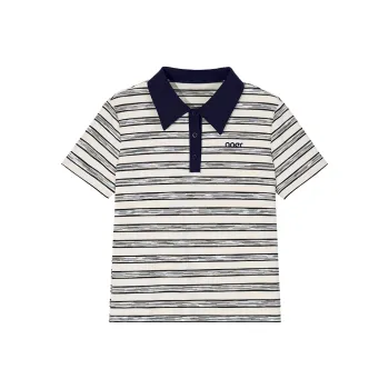 RUMMANDY T Shirt Women's Beige Apricot & Navy Blue