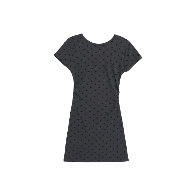 Incolore Short Sleeved Dress Women's Gray-1