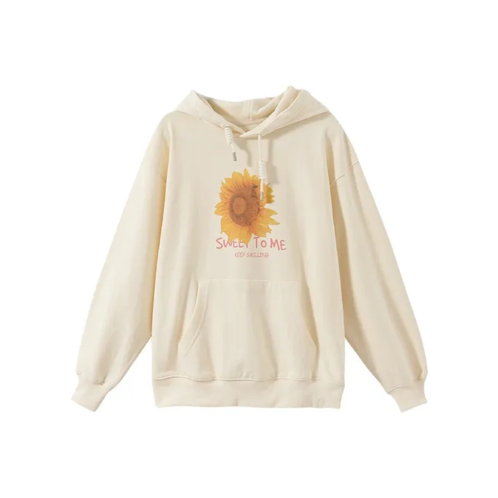 YUMOMO STAR Hooded Loose Fit Regular Sweatshirt Women's-2