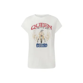 PINKO Queen Of The Road print T shirt