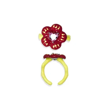 AWE Zircon Open Ring With Multiple Dopamine Outfits Sweet Style Refreshing Unisex