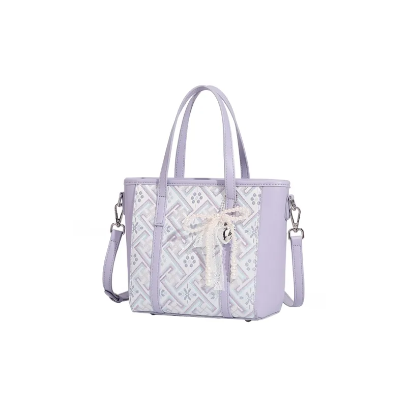Pivsnu Synthetic Leather Handbag, Shoulder Bag, Crossbody Bag Women's Purple-1
